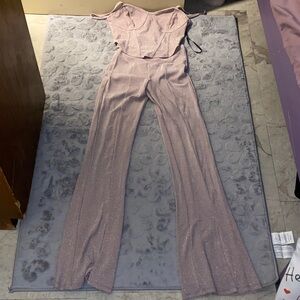 Forever 21 Shimmering Pink Jumpsuit